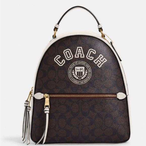 Coach Jordyn backpack in varsity Motiff print - Picture 1 of 10